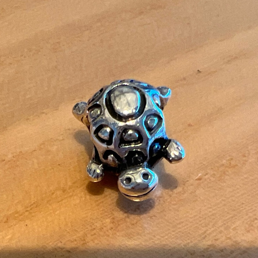 Authentic Pandora silver turtle charm